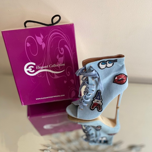 Elegant Collection Shoes - Cute Fun Emoji Open Toe Booties